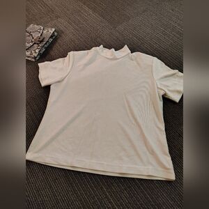 Lauren Lee Cream Turtleneck Top